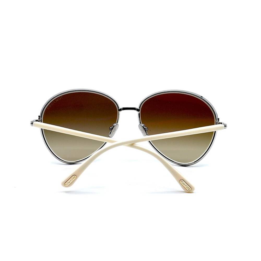 NEW TOM FORD TF1028/S 16G RIO SILVER WHITE BROWN GRADIENT AUTHENTIC SUNG… - Picture 8 of 13
